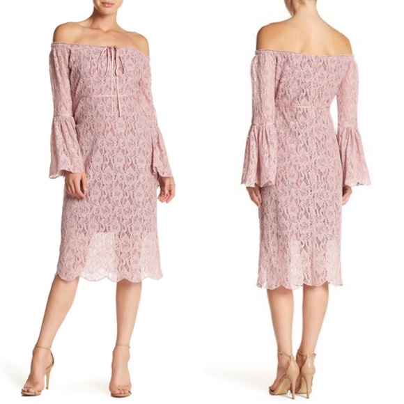 Walter Baker Serena Off-the-shoulder Lace Dress - Picture 4 of 5